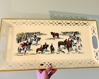 ***　Special Rare Antique Hardy ” Girodon Pralon No-２ ” Over 1０0 Years Ago For Collectors・ホイットレー フライ ボックス　*** Vintage English Fox Hunt Toleware Metal Tray With Lattice