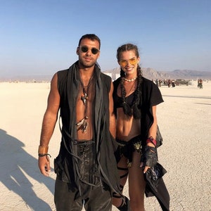 Festival Outfits for Men Black Cardigan Sleeveless Maxi Long Rave Burning Man Gothic Costume Halloween Hipster Street Wear Hip Hop Men Women