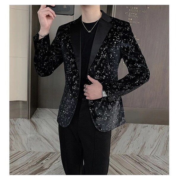Mens Rhinestone Jacket Etsy