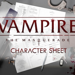 character sheet  The Kindred Diaries