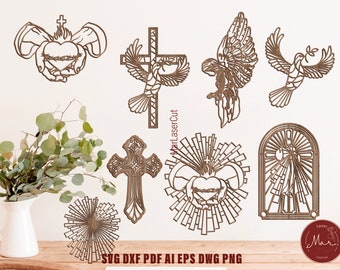 Religious Images Laser Cut File 3D Laser Cut Jesus SVG Plywood Cutting Dxf Religious Laser Cut Template SVG File Laser Cut Religious Laser