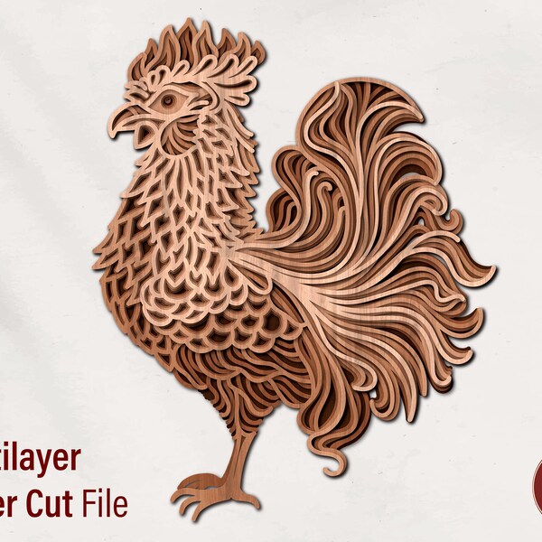 Rooster 3d model - Etsy.de