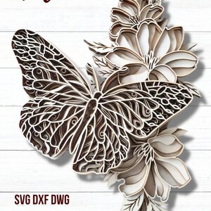 Butterfly Laser Cut File SVG Instant Download Vector Pattern Design ...