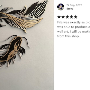 Multilayer Koi Fish Laser Cut Asia Koi Layered SVG Koi Paper Cut Fish ...