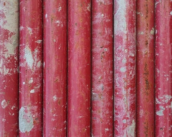 Red Industrial Pipes Background Image