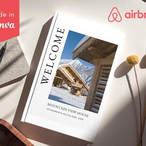 House Host Manual Guidebook Template | Airbnb Welcome Book Template | Real Estate Canva Template | Vacation Rental Template