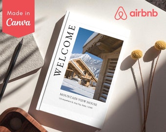 House Host Manual Guidebook Template | Airbnb Welcome Book Template | Real Estate Canva Template | Vacation Rental Template