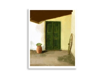 Green Door - Print