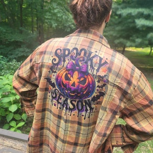 Spooky Season, Halloween Pumpkins, Fall Flannels