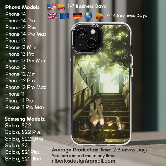 Anime Landscape Phone Case For iPhone 14 13 12 11 Pro Max Mini 7 8