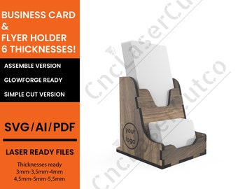 Card and Flyer Display, Card holder stand SVG, Market stall SVG, Wedding Card Stand, Glowforge ready, Digital download, Laser cut svg
