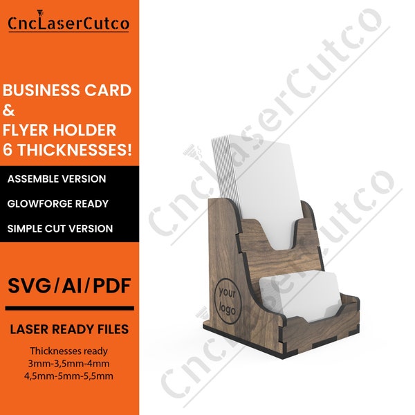 Card and Flyer Display, Card holder stand SVG, Market stall SVG, Wedding Card Stand, Glowforge ready, Digital download, Laser cut svg