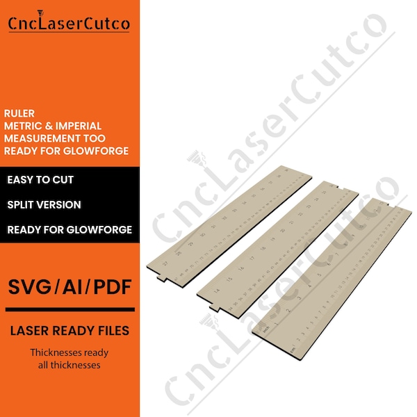 Growth Ruler Svg, Wooden Growth Chart,Metric and Imperial, Lasercut Ruler Height Chart, Wooden Ruler Svg Cut File, Ready for Glowforge