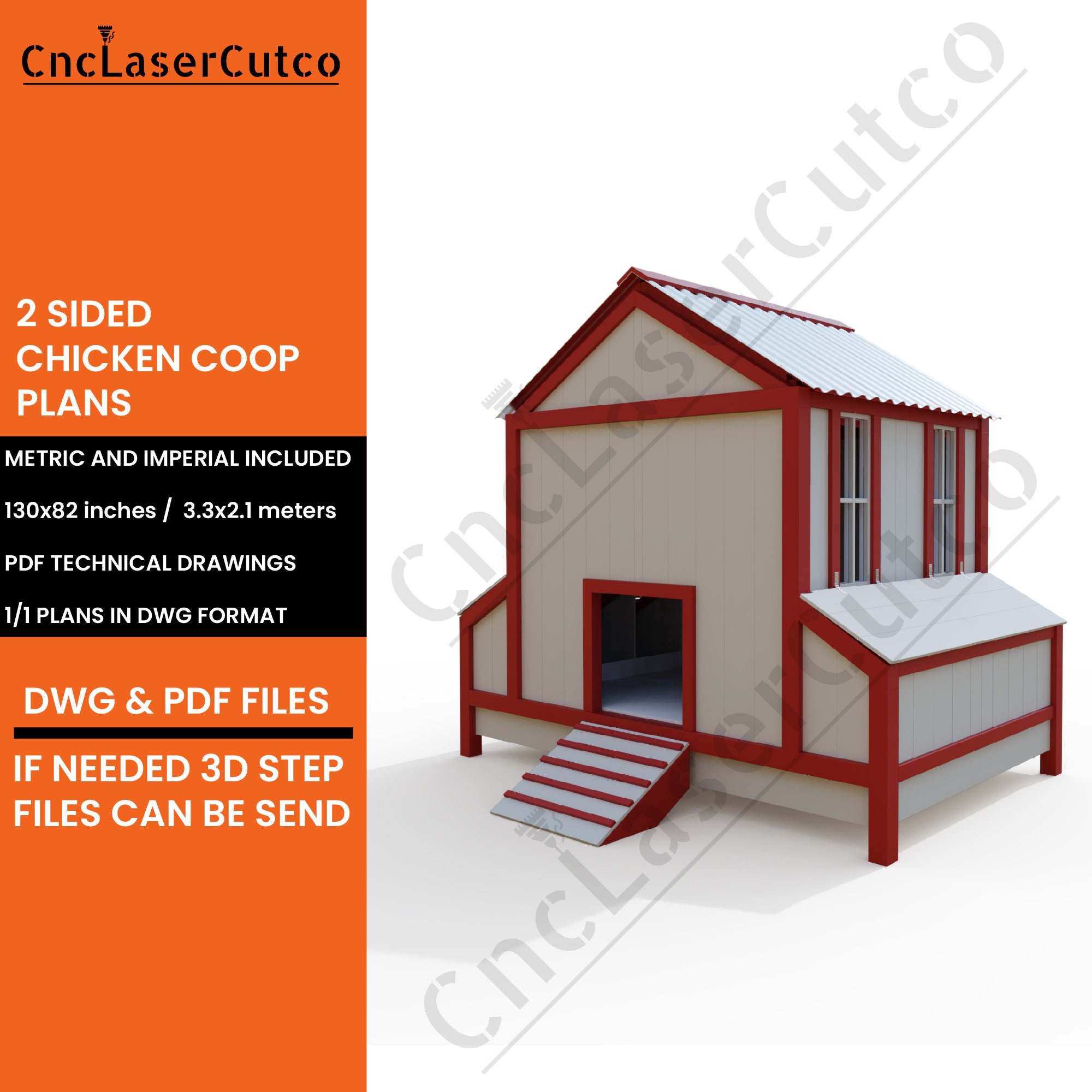 Chicken Coop Plans Chicken Coop Building Plans Chicken Coop Etsy