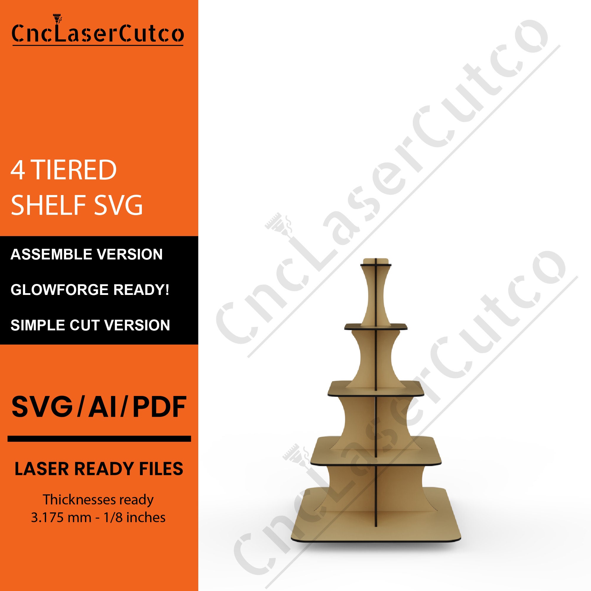 4 Tiered Shelf SVG Display Stand SVG Product Holder Stand Etsy UK