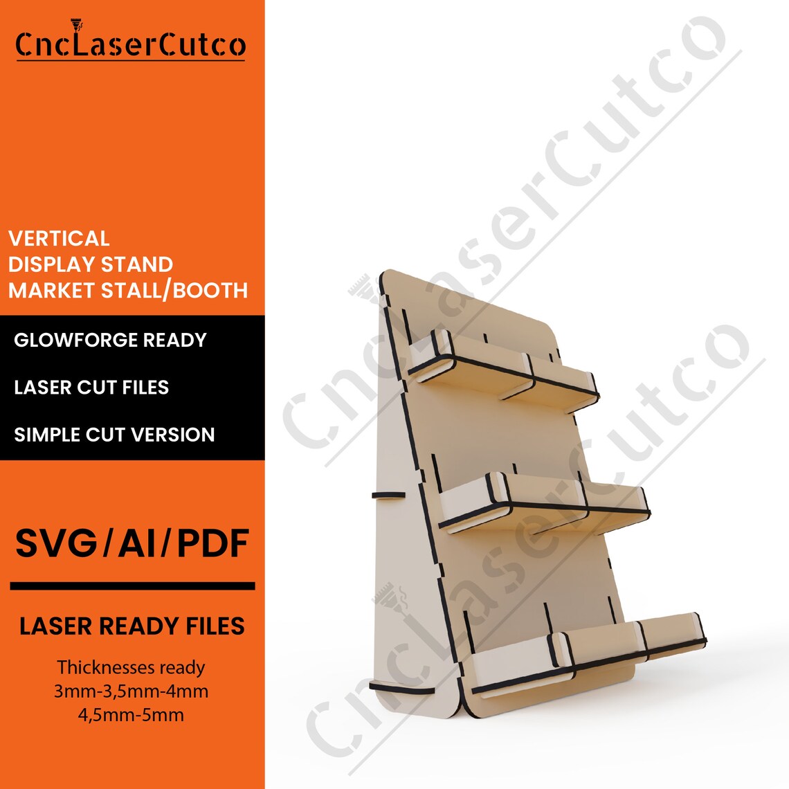 Lasercut Display Stands With Shelves Bundle SVG display Stand Etsy