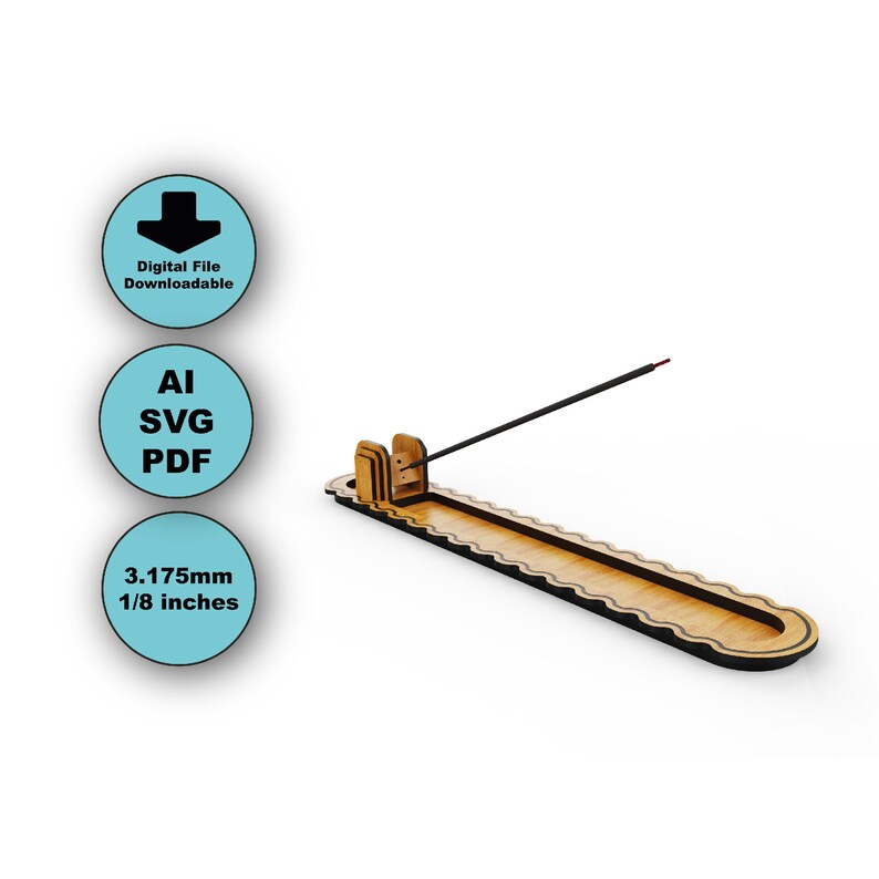 Incense Holder SVG Incense Stick Burner Incense Holder Laser Etsy