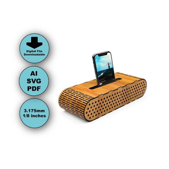 Juke Box Phone Speaker Box SVG Acoustic Cell Phone Speaker Build
