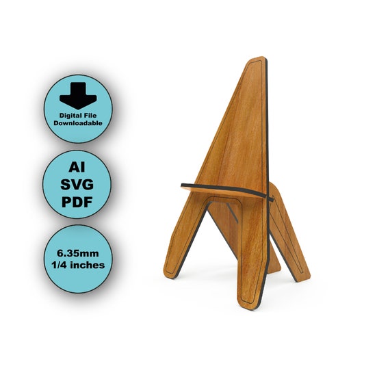 Large Easel Stand SVG, Art Stand Digital File, Wedding Display