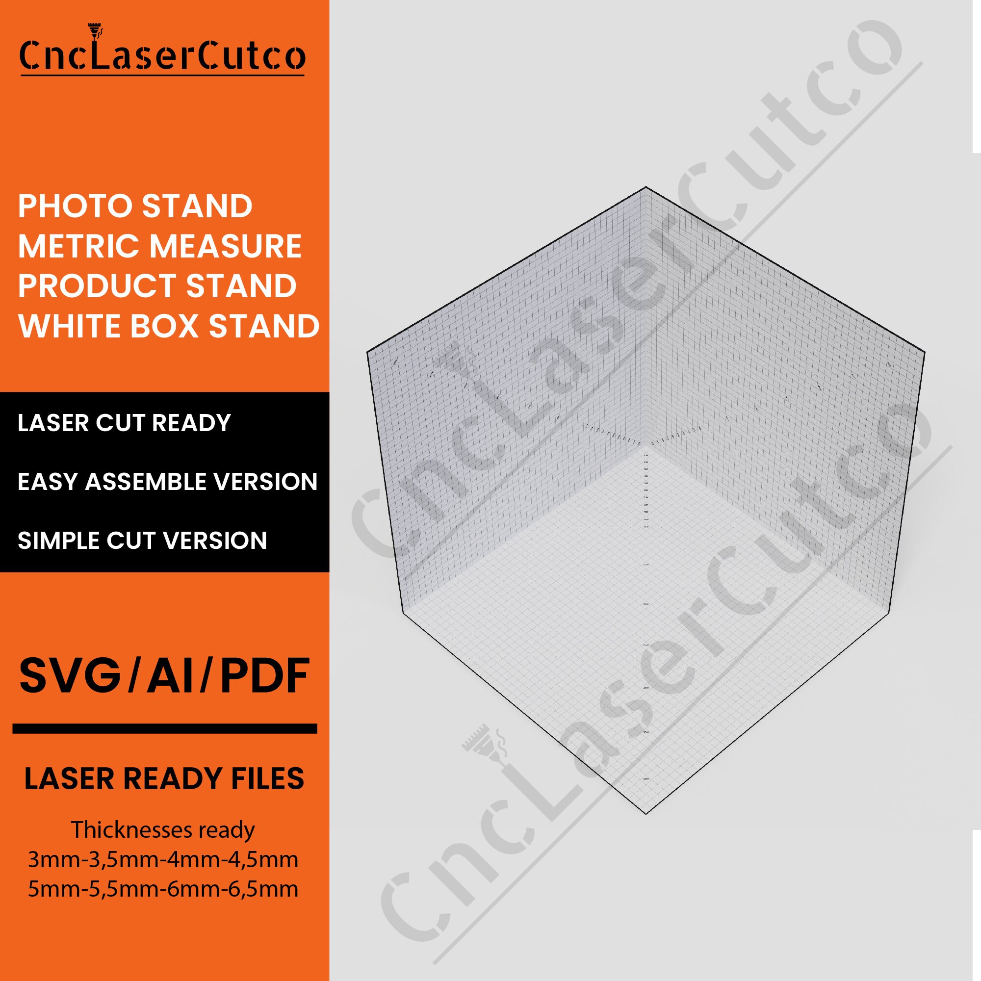 Photo Stand SVG White Box Stand Svg Product Stand SVG Laser Etsy