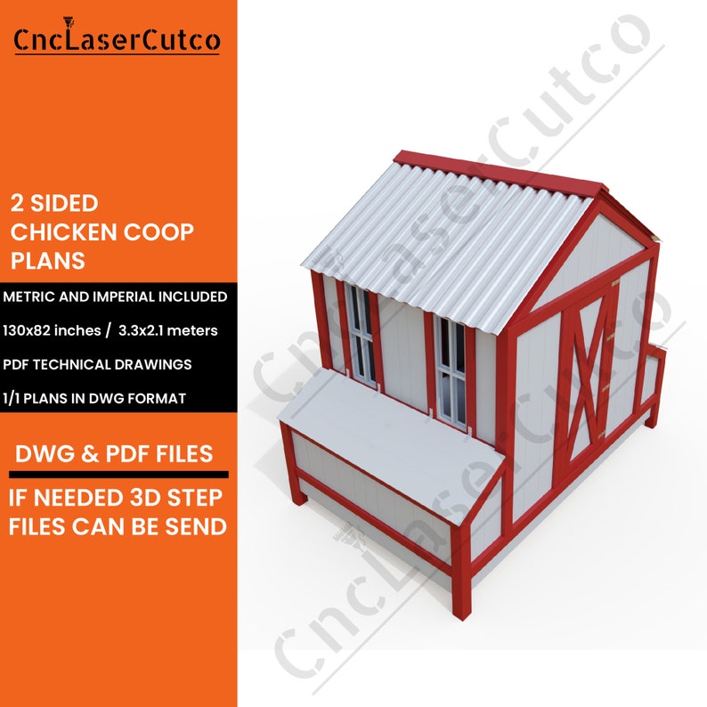 Chicken Coop Plans Chicken Coop Building Plans Chicken Coop Etsy