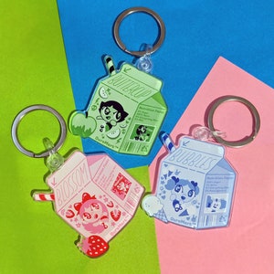 Blossom Bubbles and Buttercup Milk Acrylic Keychain