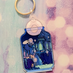 Fog Canyon Terrarium, Hollow Knight Keychain, Quirrel Keychain