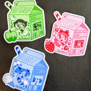 Blossom Bubbles and Buttercup Milk Stickers