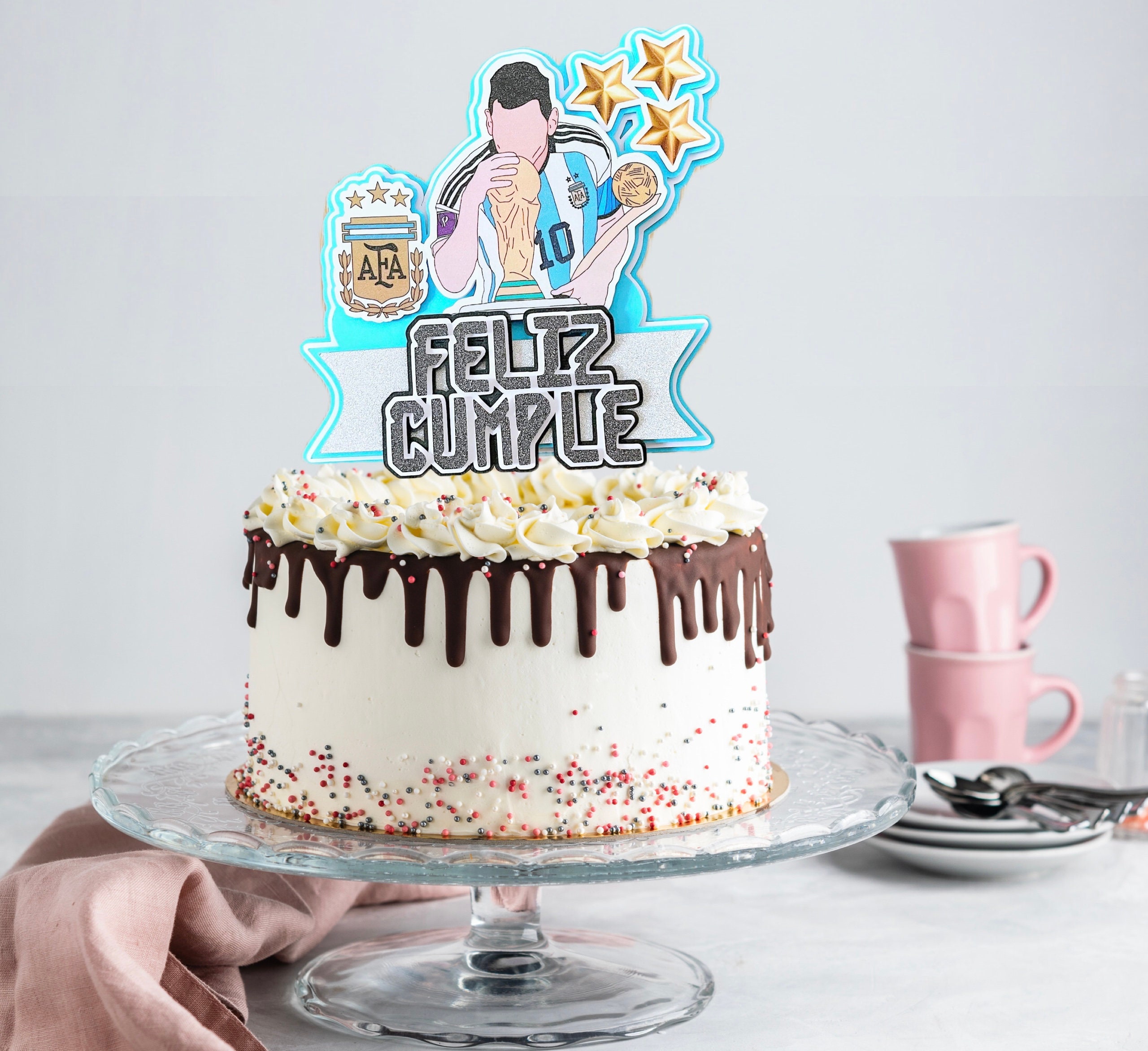Leo Messi Cake Topper