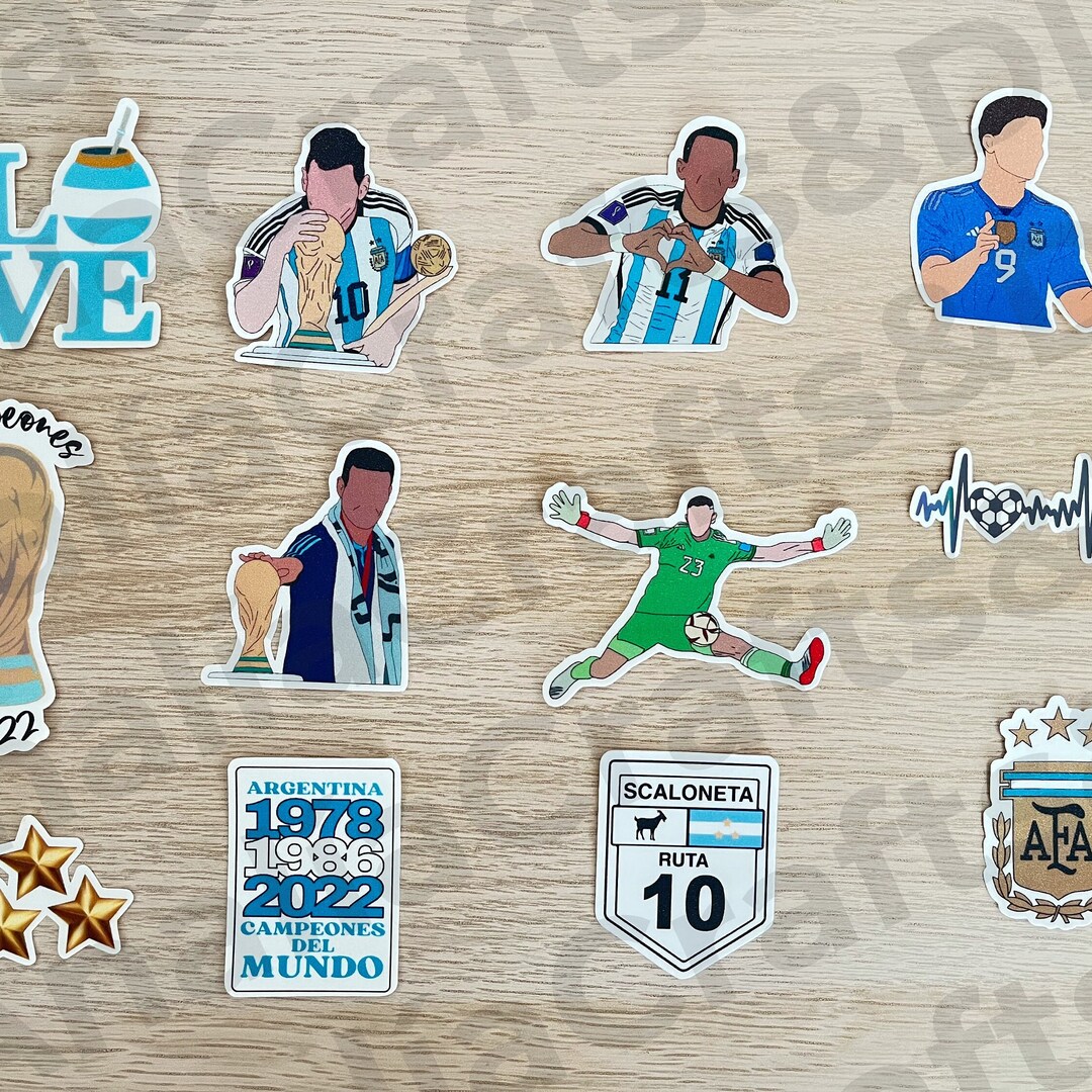 Stickers Argentina Campeón Del Mundo De Fútbol - Etsy