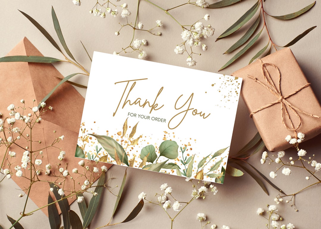Thank You Card Printable - Etsy