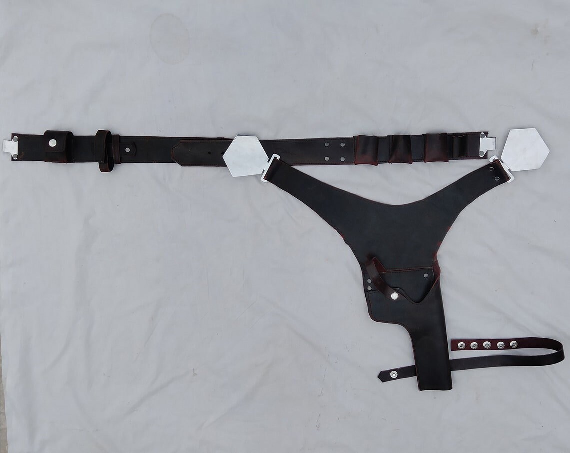 Han Solo Gun Belt With Holster ROTJ Corellian Smuggler Leather Etsy