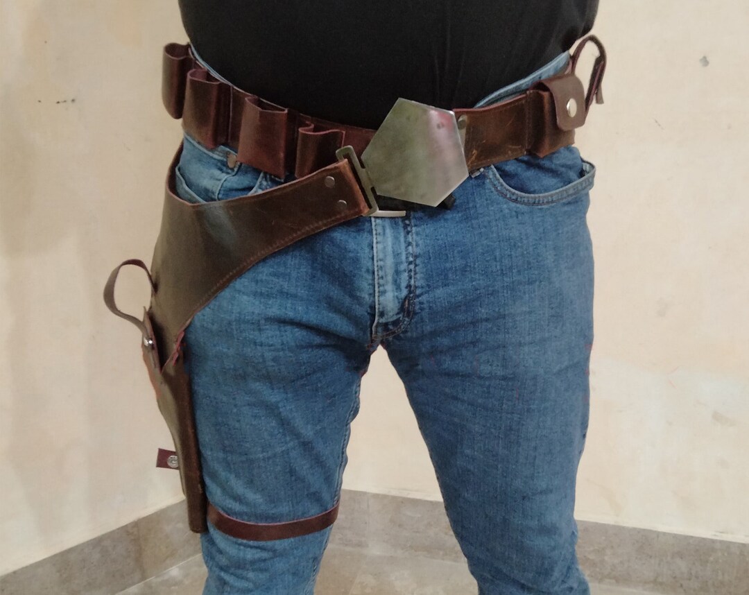 Han Solo Gun Belt With Holster ROTJ Corellian Smuggler Leather Etsy