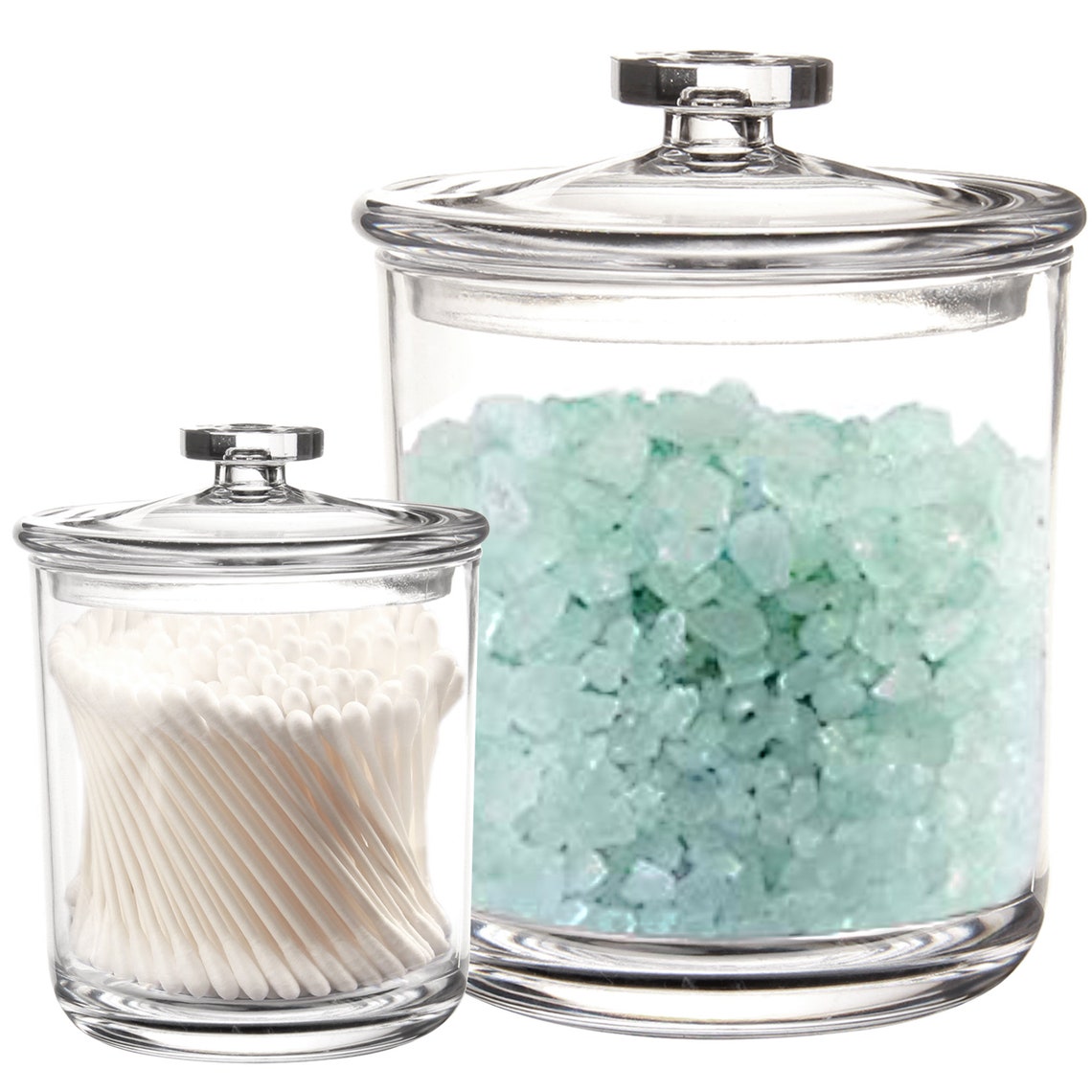 Apothecary Jars For Bathroom | Glass Storage Decor
