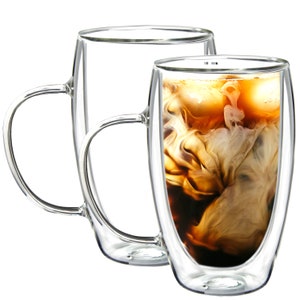 Heart Shaped Tea Cup Double Walled Insulated Glass Coffee Mug Valentine's  Day - China Glass Cup and Double Layer Glass Cup price