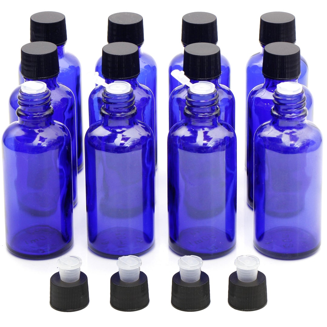 Youngever Essential Oils Bottles 12 Pack 2 Ounce Blue Glass Etsy