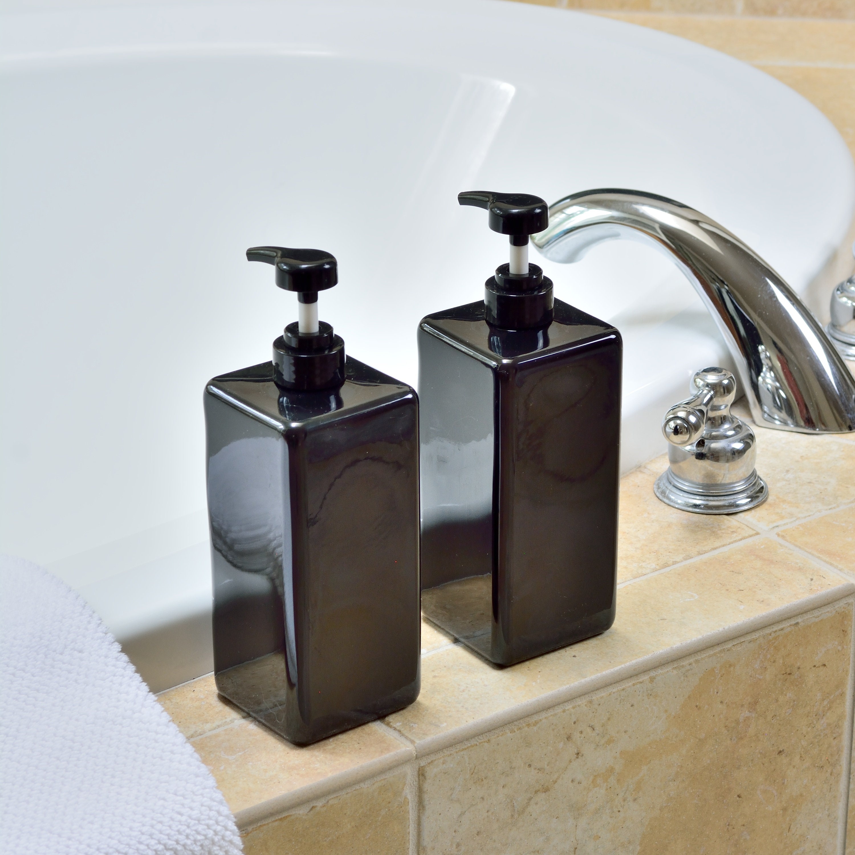 Youngever 3 Pack Pump Bottles for Shampoo 32 Ounce 1L, Empty Shampoo