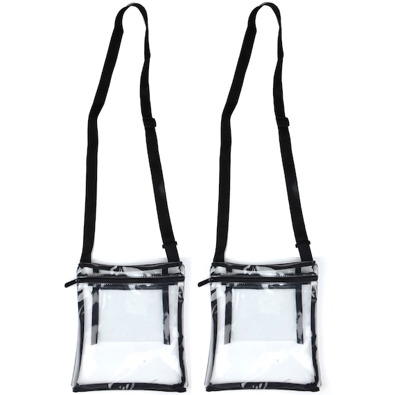 Youngever 2 Pack Clear Cross-body Purse Stadium Approved 