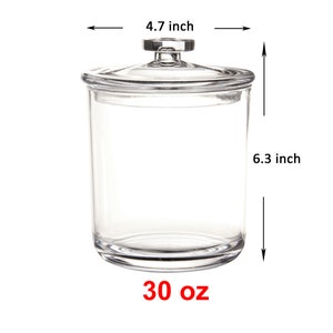 Apothecary Jars For Bathroom | Glass Storage Decor