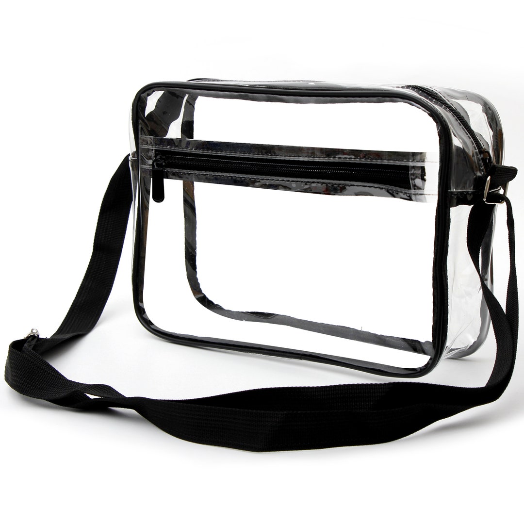 Youngever Medium Clear Messenger Bag, Stadium Approved Clear Bag