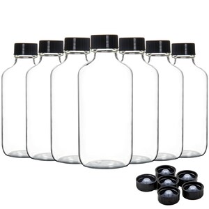 Youngever 16 Pack Empty Glass Bottles with Lids, 4 Ounce Refillable Container for Essential Oils and More YE431.166