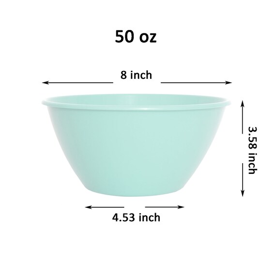 50 Ounce Plastic Bowls Large Cereal Bowls Large Soup Bowls Microwave Safe  Dishwa