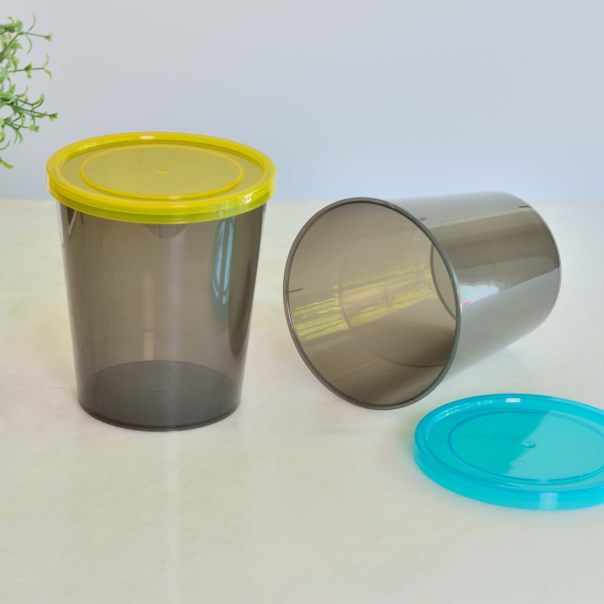 3 Pack 35 Ounce Plastic Ice Cream Containers, Freezer Containers With