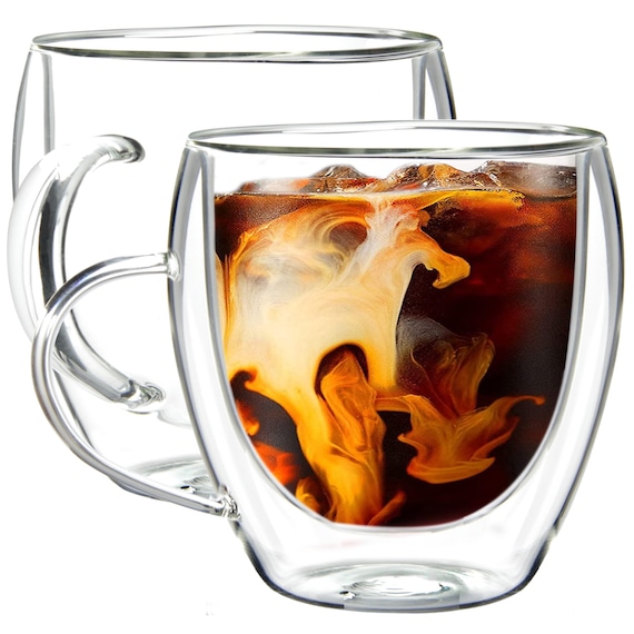 L'or Double-Walled Glass Coffee Cup 2-Pack