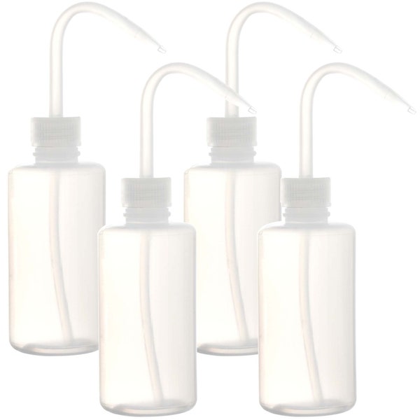 Youngever 4 Pack 8OZ Plastic Wash Bottles, Empty Squeeze Wash Bottles, Plastic Squeeze Bottles YE396.311