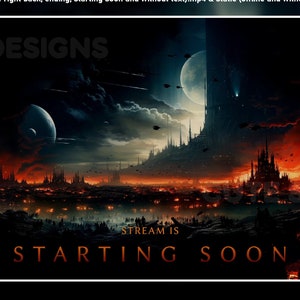 Écrans Twitch animés de Star Wars - Superpositions de banderoles de bataille spatiale - Arrière-plan animé en boucle