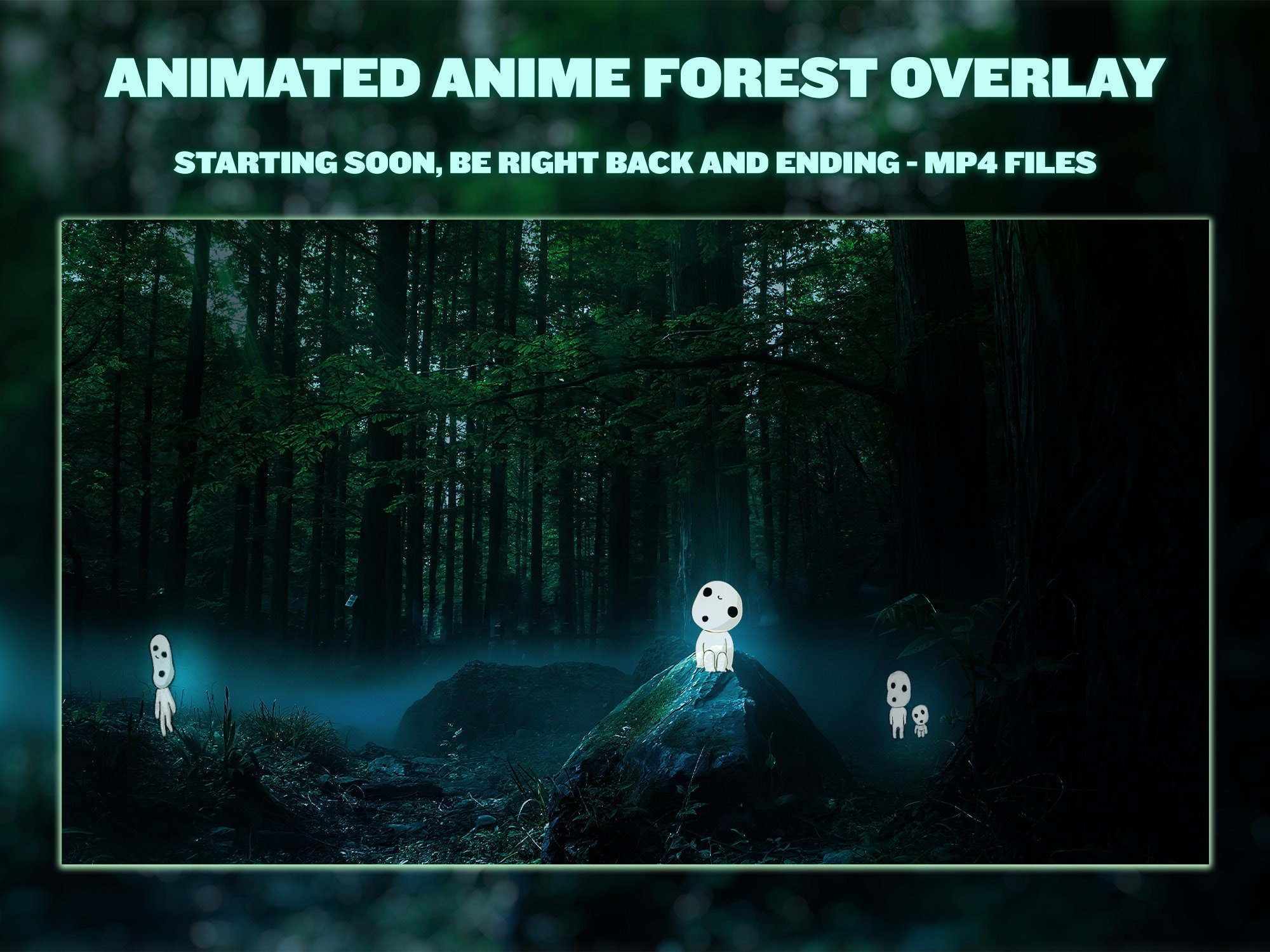 Anime Twitch Overlay Animated Animated Twitch Forest Stream