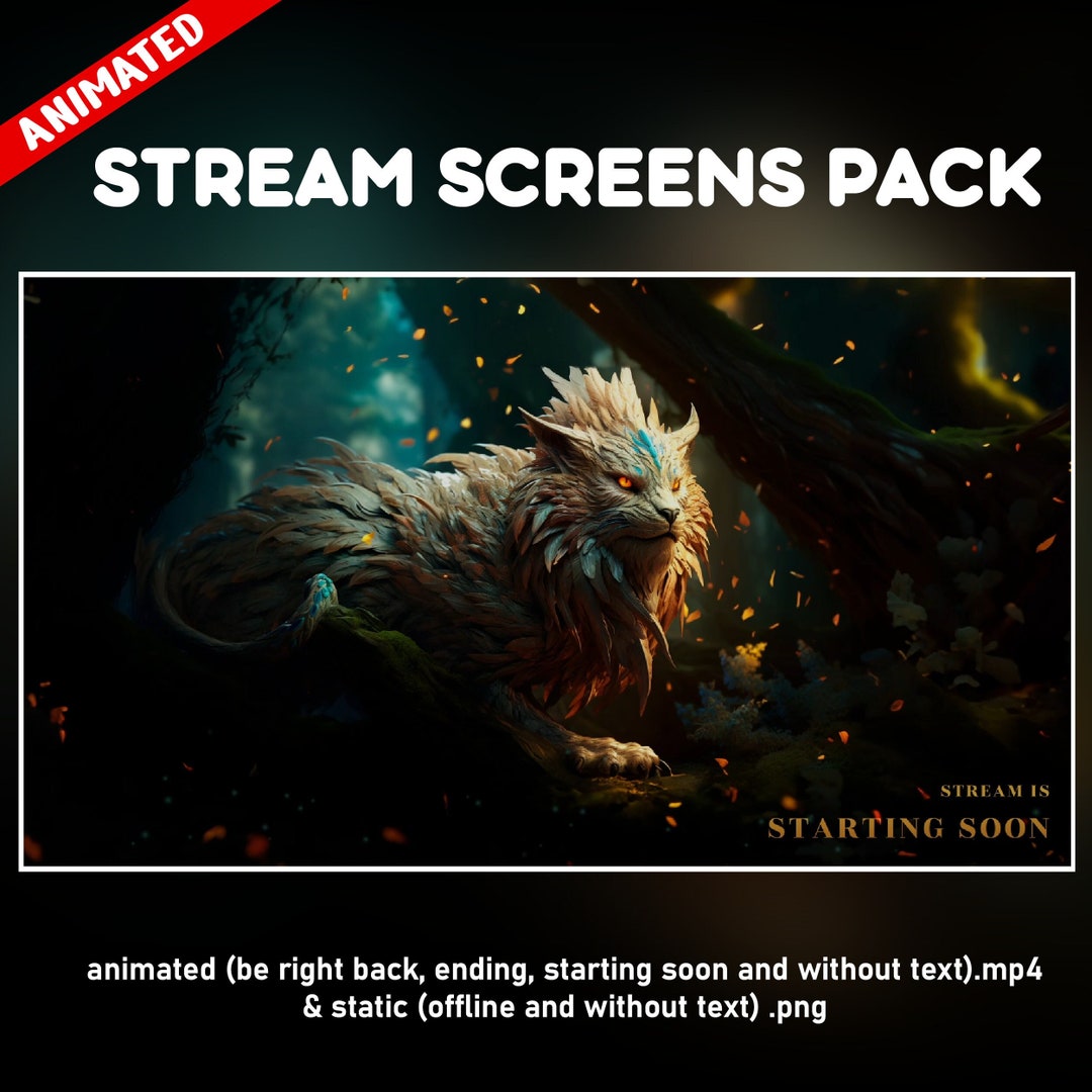 Chimera Twitch Overlay Animated Pack - Mythological Fantasy Forest ...