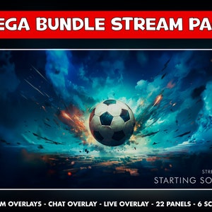 Futbol Twitch Overlay Animated Pack - Fifa Game Screens Bundle for Your ...