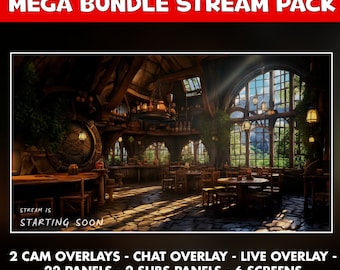 Cute Medieval Twitch Stream Pack – Cozy Animated Overlays for DnD, Fantasy, RPG Streams